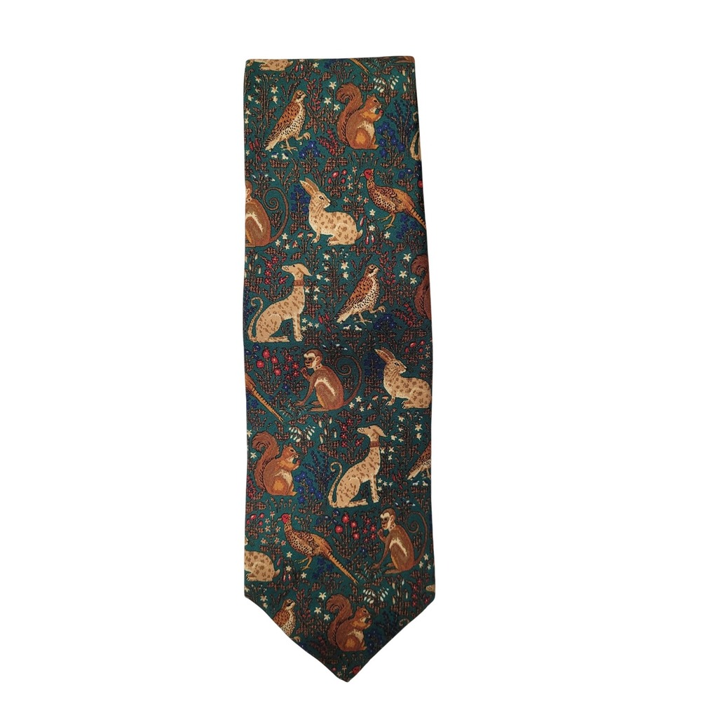 Jos A Bank Executive Collection‎ Novelty Animals Print 100 % Silk Necktie